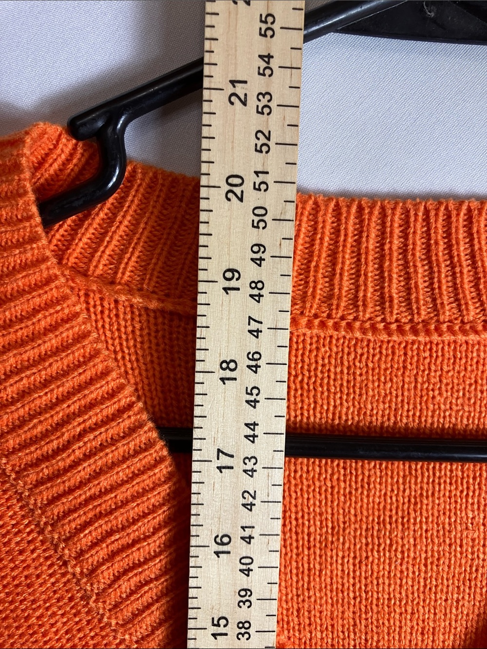 SHEIN Bright Orange V-Neck Button Front Cardigan with Multicolor Patches - Picture 5 of 8